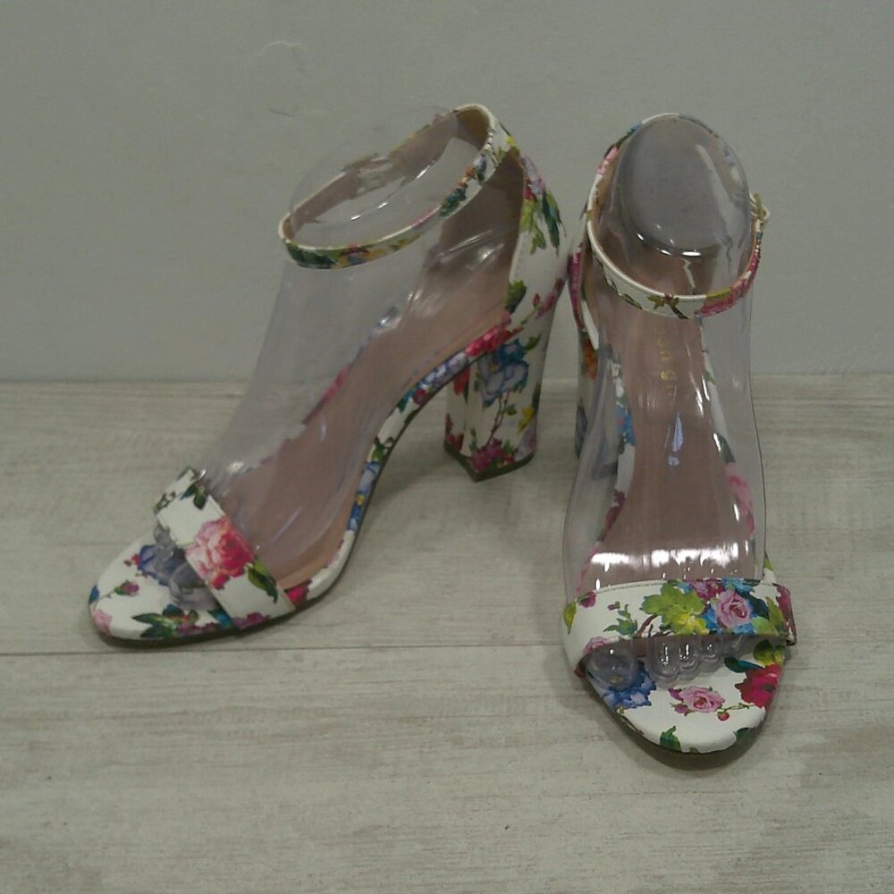 Madden Girl Delicate Cottagecore Beela Ankle Strap Block-Heel Dainty Sandals 7.5 - Picture 2 of 13